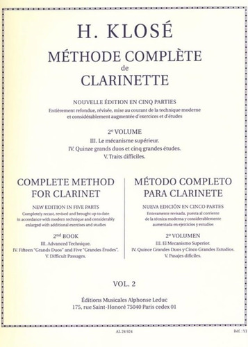 Methode Complete De Clarinette 2e Volume: Nouvelle Edition
