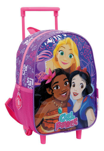 Princesas Mochila Con Carro Jardin 12 PuLG Disney Magic Edu