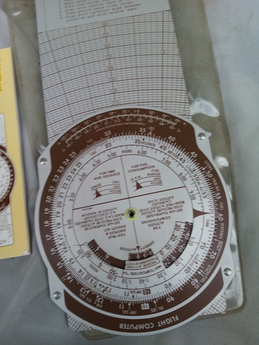 Jeppesen E-6b Computador De Vuelo Metálica (Usado)