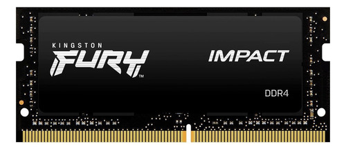 Memoria RAM Fury Impact DDR4 gamer color negro 16GB 1 Kingston KF432S20IB1/16