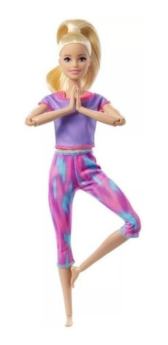 Imagem 5 de 10 de Barbie Feita Para Mexer Loira Articulada 2021 Ms Sj