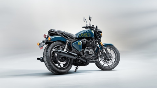Royal Enfield - Shotgun 650 - (plasma Blue, Green Drill)