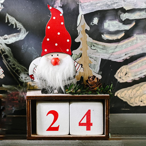 Calendário Do Advento De Natal Bloquear Contagem Vermelho