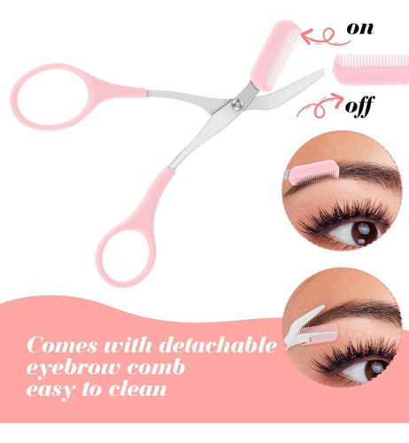 Nuevo Tijeras Recortadoras De Cejas Con Peine Professional