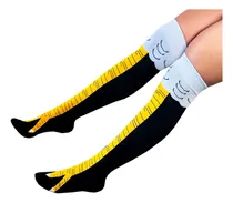 Comprar Calcetas Divertidas Rodilla Patas De Pollo Largas Moda 1 Par