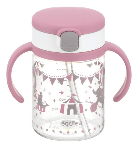 Taza De Paja Richell Aqulea Outing 200ml Rosa