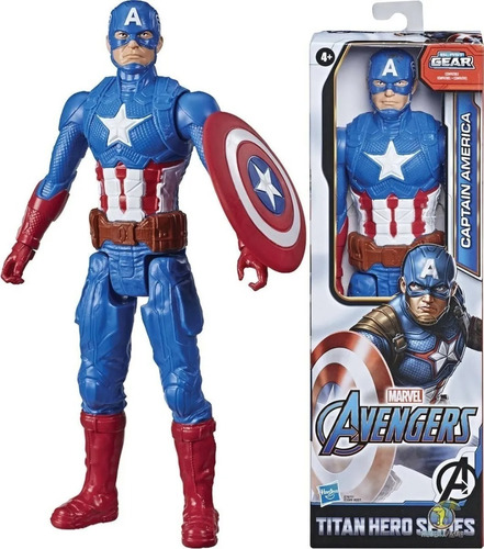 Boneco Capitão América 30 Cm Vingadores Marvel Hasbro