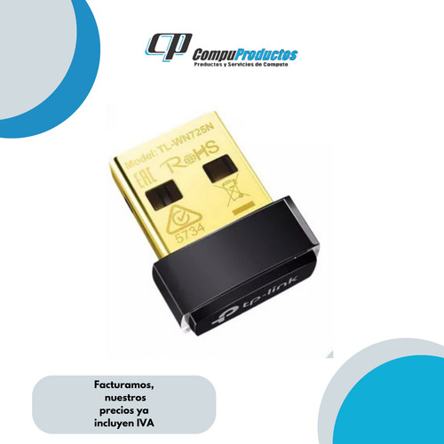 Adaptador Nano Tp-link Wireless 150 Mbps Usb 2.0 Tl-wn725n