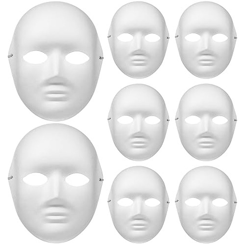 Máscara Blanca Halloween 12 Piezas - Mujer