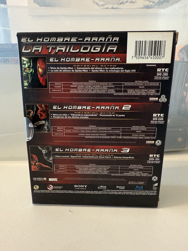 Pack Trilogía Spider-man Sam Raimi Blu-ray Original (Usado)