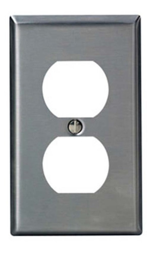 Leviton Placa Acero Inox 302 P-receptaculo Duplex