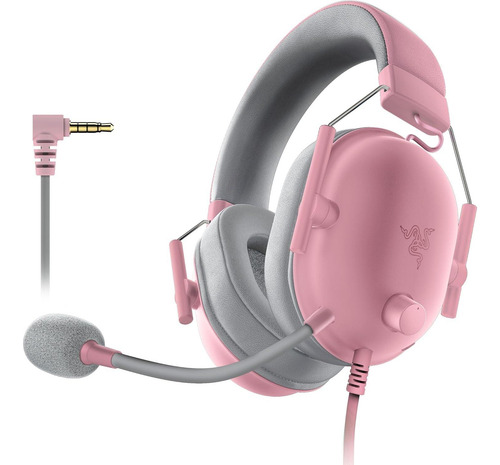 Audífonos Razer Blackshark V2 X Rosa Quartz Multiplataforma
