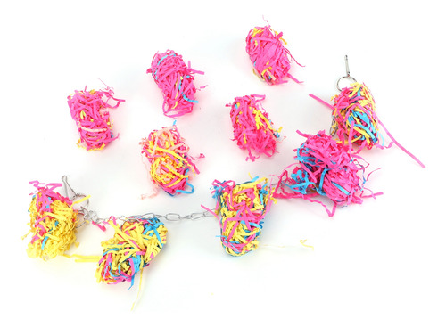 Juego De Papel De Arena Para Masticar Pájaros, 60 Cm, Colori