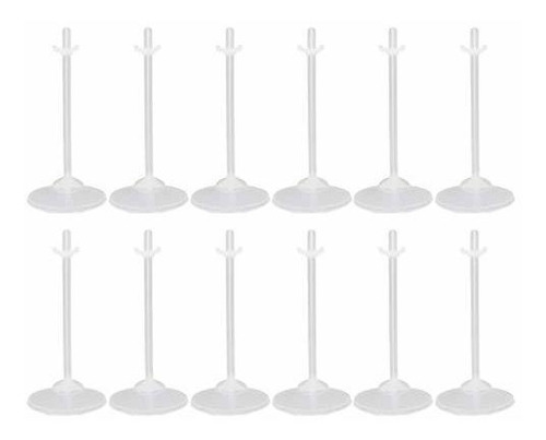 Exceart 24pcs Blanco Muñeco Soporte Muñeco Perchero Vycgw