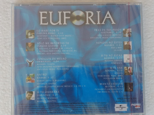Cd Euforia Balada Pop Volumen 1 Edicion Pepsi (Usado)