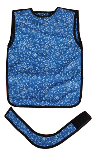 Juego De Delantal Infantil Plomado + Protector De Tiroides.