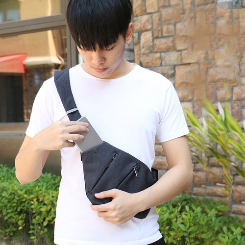 Imagem 10 de 10 de Pochete Crossbody Sling Bag Impermeável Masculino