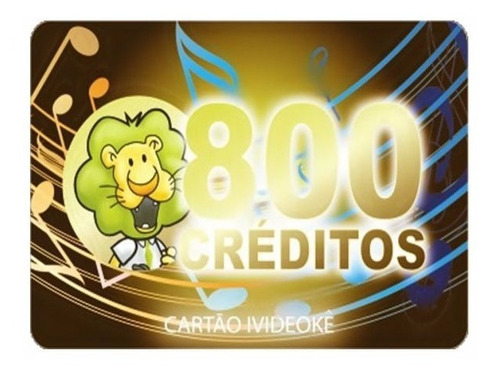 Videoke Cartão Pré-pago 800 Créditos + 100 Créditos Brinde