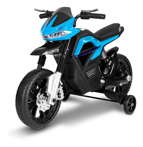Moto Elétrica Infantil Big Trail Azul Mp3 Usb 6v