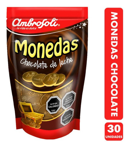 Bolsa De Monedas De Chocolate De Leche Ambrosoli 120g