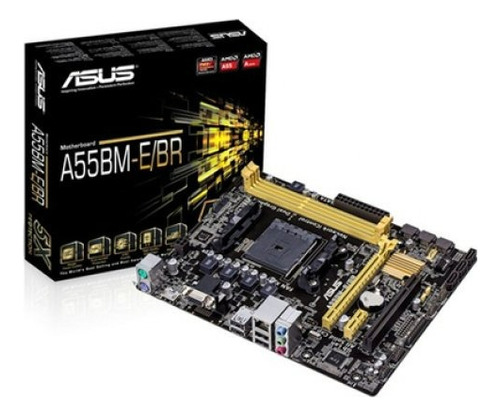 Placa Mãe Asus A55bm-e/br Amd Fm2+ Ddr3 Vga Hdmi Matx Cor Preto