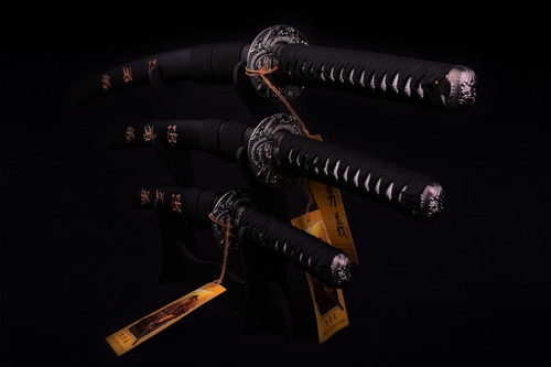 Imagen 3 de 8 de Set Katana Wakizashi Tanto Daisho Ultimo Samurai Envio Free