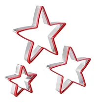Comprar Fasaka 3pcs Set De Cortadores De Galletas Star Star De Acero