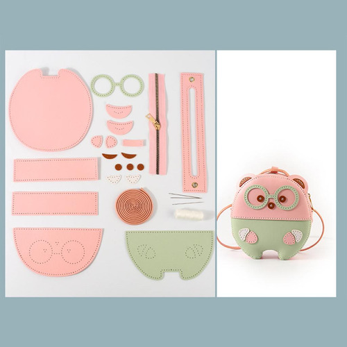 2x Juego De Material De Bolso De Cuero Diy Para Costura