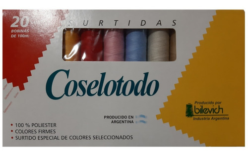 Hilo Coselotodo Gutermann 100% Poliester X 20 Unid. Surtido