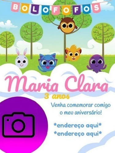 Imagem 4 de 4 de Convite Digital De Aniversário Personalizado - Bolofofos