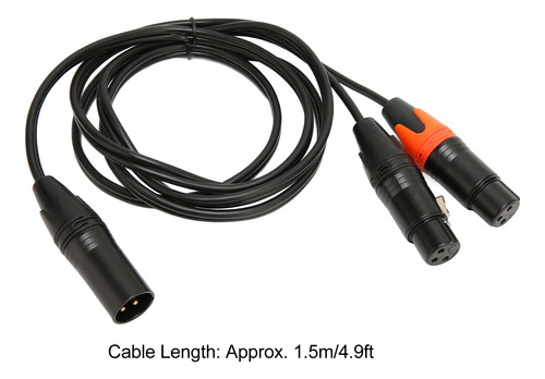 Micrófono Divisor Tipo Y Con Cable Hembra De Xlr A Doble Xlr