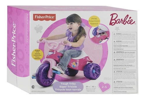 Imagen 2 de 3 de Triciclo Barbie Fisher Price Original