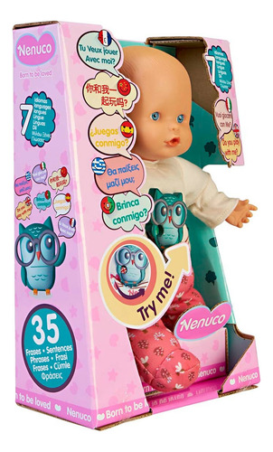 Muñeca Bebé Nenuco 7 Idiomas
