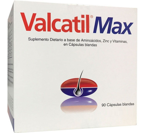 Valcatil Max Para La Caída Del Cabello X 90 Capsulas Blandas