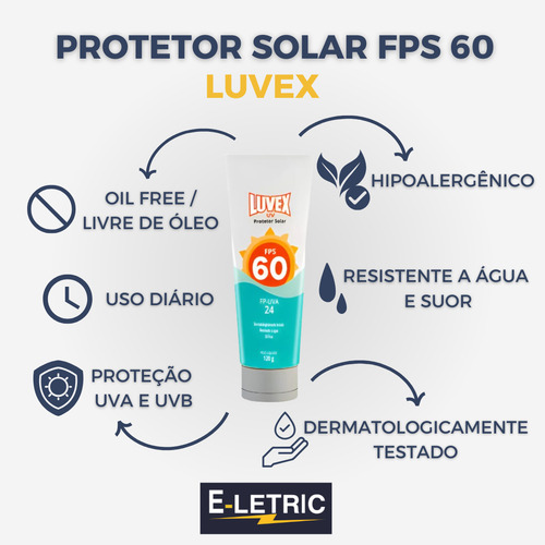 Kit 10 Protetor Solar Luvex Fps 60