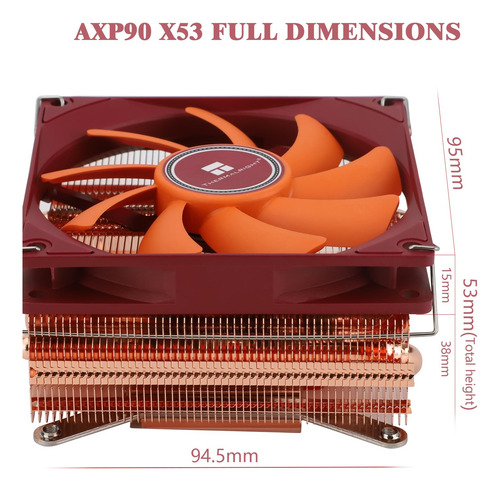 Thermalright Axp90-x53 Full Cooper Low Profile Cpu Cooler