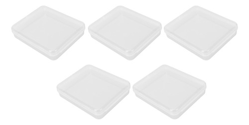 Pequeño Recipiente Rectangular De Plástico Transparente De 5