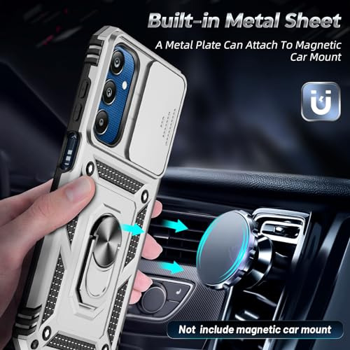 Funda Para Galaxy A25 Plateado Plastico
