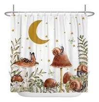 Comprar A Cortinas De Ducha Con Estampado De Setas De Ensueño