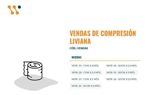 Tratamiento Varices Venda Elastica Post Operatoria 10x2.5
