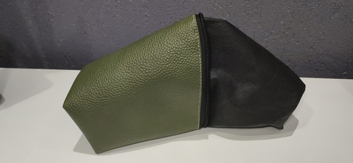 Kit Set Matero Bolso Premium + Yerbero Y Azucarero Verde Militar
