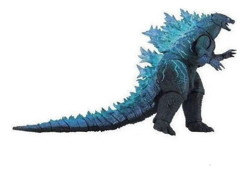 Unidade De Pvc Godzillas 17 Cm Calda Azul