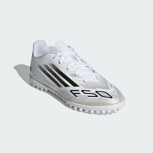 Botines Adidas Fútbol F50 Club Pasto Blanco Jr4402