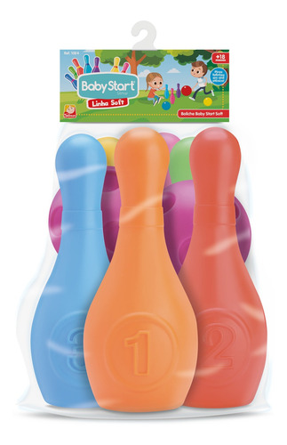 Imagem 2 de 2 de Jogo De Boliche Infantil Em Vinil - Baby Start Soft - Silmar
