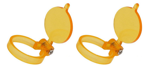 Pacote Com 2 Filtros Amarelos Para Lâmpada Led E Lupas