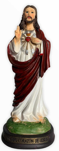 Imagen Religiosa Sagrado Corazón De Jesús 16cm Resina
