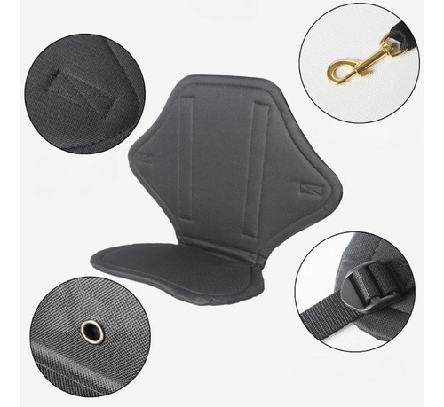 Cojín Para Asiento De Kayak Con Respaldo Acolchado Asiento