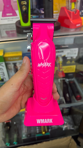 Combo Wmark Clipper Ng-139 + Trimmer Ng-9213 9000rpm Rosa Y Azul