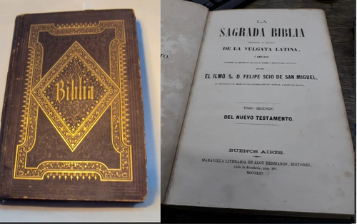 La Biblia De La Vulgata Latina Felipe Scio De San Miguel