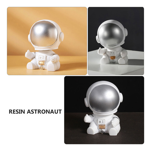 Miniescultura De Astronauta Con El Pulgar Hacia Arriba Para